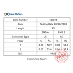 Cable Matters LC to LC Duplex OS2 Single Mode Fiber Optic Patch Cable