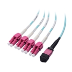 Cable Matters MTP® Female to LC UPC Duplex OM4 Multimode Breakout Fiber Optic Cable