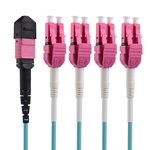 Cable Matters MTP® Female to LC UPC Duplex OM4 Multimode Breakout Fiber Optic Cable