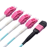 Cable Matters MTP® Female to LC UPC Duplex OM4 Multimode Breakout Fiber Optic Cable