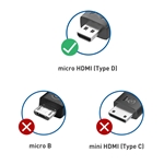 Cable Matters 2-Pack 8K Micro HDMI® to HDMI® Adapter 