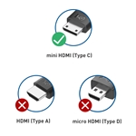 Cable Matters 2-Pack 8K Mini HDMI® to HDMI® Adapter