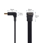 Cable Matters 90 Degree Angled Flat 8K HDMI Cable