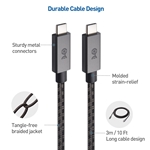 Cable Matters USB-C 2.0 Charging Cable with 100W Power Delivery