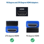 Cable Matters Combo Pack 90 Degree and 270 Degree Angled M/F 8K HDMI Adapters