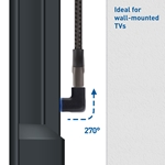 Cable Matters 2-Pack 270 Degree Angled M/F 8K HDMI Adapters