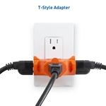 Cable Matters 3-Pack,T-Shaped 3-Outlet Grounded Wall Tap
