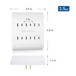 Cable Matters 2-Pack 2 Prong 6-Outlet Wall Tap