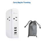 Cable Matters 3-Outlet Surge Protector Wall Plug with USB Charging
