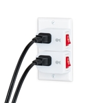 Cable Matters 3-Pack 2-Prong 1-Outlet Wall Tap with On/Off Switch