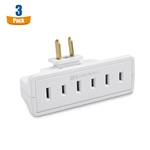 Cable Matters 3-Pack 2 Prong 3-Outlet Wall Tap