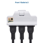 Cable Matters 3-Pack 2 Prong 3-Outlet Wall Tap