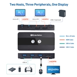 Cable Matters USB 3.0 KVM Switch for 2 Computers with HDMI and 3 x USB 3.0 Ports