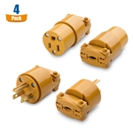 Cable Matters 2-Set 15A 125V 3-Prong Replacement Plug & Connector Set (NEMA 5-15P and NEMA 5-15R)