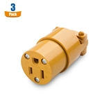 Cable Matters 3-Pack 15A 125V 3-Prong Replacement Connector (NEMA 5-15R)
