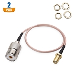 Cable Matters 2-Pack SMA Female to UHF SO-239 Male Coaxial RF Cable