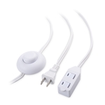 Cable Matters 3-Outlet Flat Indoor Extension Cord with Foot Switch