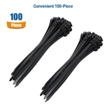 Cable Matters 100-Pack 120 lbs Tensile Strength 10-Inch Heavy Duty Zip Ties
