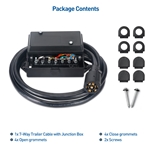 Cable Matters 7-Way Trailer Cable with Junction Box