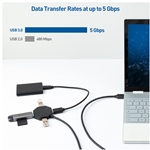 Cable Matters 4-Port Ultra-Mini USB 3.0 Hub with 4ft Extension Cord