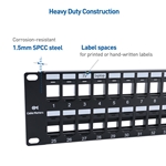 Cable Matters Rack or Wall Mount 48-Port Blank Patch Panel