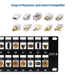 Cable Matters Rack or Wall Mount 48-Port Blank Patch Panel