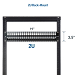 Cable Matters Rack or Wall Mount 48-Port Blank Patch Panel