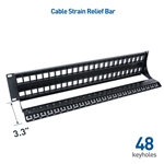 Cable Matters Rack or Wall Mount 48-Port Blank Patch Panel