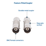 Cable Matters 6-Pack BNC Female to Female Coupler