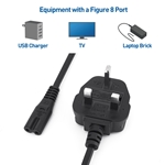 Cable Matters UK Plug BS 1363 to C7 Power Cable