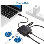 Cable Matters USB-C Multiport Adapter with 8K HDMI, 2x USB 3.0, Gigabit Ethernet, and Power Delivery