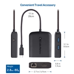 Cable Matters USB-C Multiport Adapter with 8K HDMI, 2x USB 3.0, Gigabit Ethernet, and Power Delivery