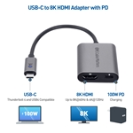 Cable Matters USB-C to 8K HDMI Adapter with PD