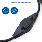 Cable Matters 16AWG Outdoor Power Extension Cord with 3 Outlets