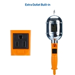 Cable Matters Trouble Light Socket with Metal Guard & Outlet