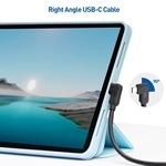 Cable Matters 20Gbps 90 Degree Angled USB-C Cable in Black