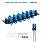 Cable Matters 12 Fibers LC to LC OS2 Single Mode Fiber Patch Panel