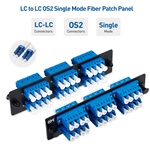 Cable Matters 24 Fibers LC to LC OS2 Single Mode Fiber Patch Panel