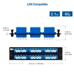 Cable Matters 24 Fibers LC to LC OS2 Single Mode Fiber Patch Panel