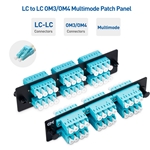 Cable Matters 24 Fibers LC to LC OM3/OM4 Multimode Fiber Patch Panel