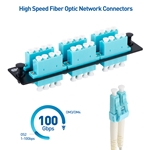 Cable Matters 24 Fibers LC to LC OM3/OM4 Multimode Fiber Patch Panel