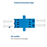 Cable Matters 6-Pack, LC to LC Duplex OS2 Single Mode Fiber Optic Adapter