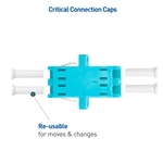 Cable Matters 6-Pack, LC to LC Duplex OM3/OM4 Multimode Fiber Optic Adapter