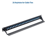 Cable Matters 1U 19'' 48 Fibers LC to LC OS2 Single Mode Fiber Patch Panel