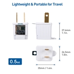 Cable Matters 3-Pack, Polarized Grounding Outlet Adapter