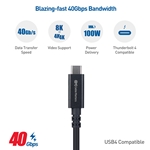 Cable Matters 40Gbps Active USB4 Cable - 3m