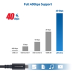 Cable Matters 40Gbps Active USB4 Cable - 3m