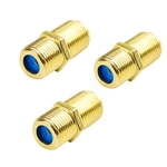 Cable Matters 3-Pack Coaxial F-Type Coupler for RG6
