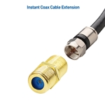 Cable Matters 3-Pack Coaxial F-Type Coupler for RG6