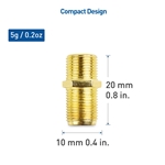 Cable Matters 3-Pack Coaxial F-Type Coupler for RG6